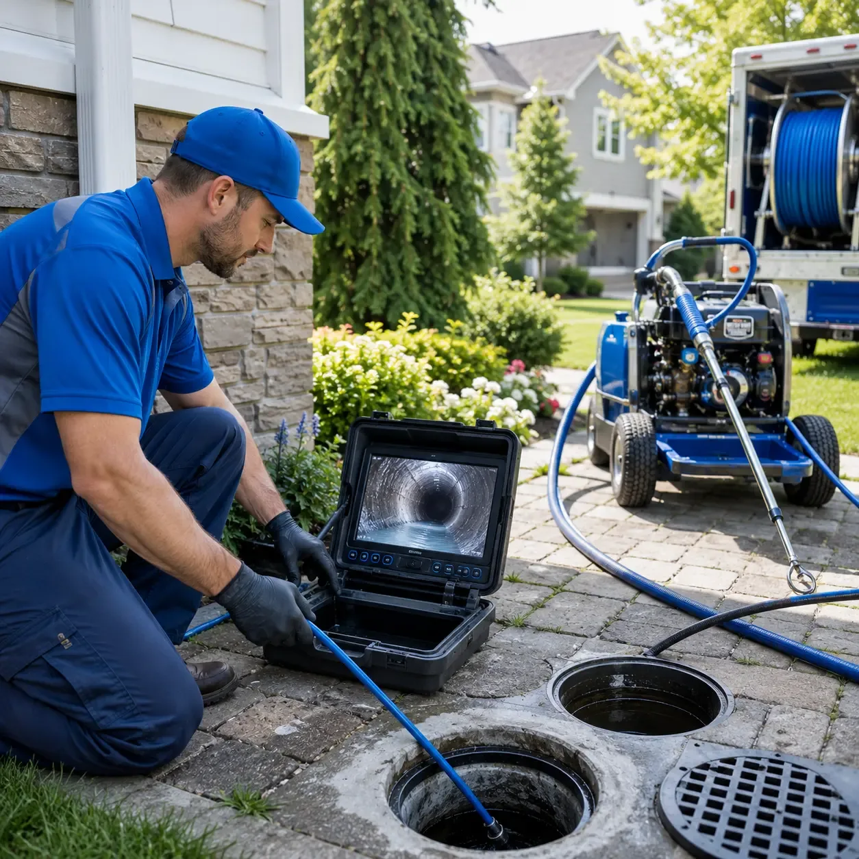Outdoor drain cleaning professionals serving Collins, MO